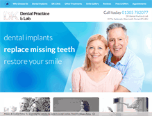 Tablet Screenshot of dkdentalpracticeandlab.com